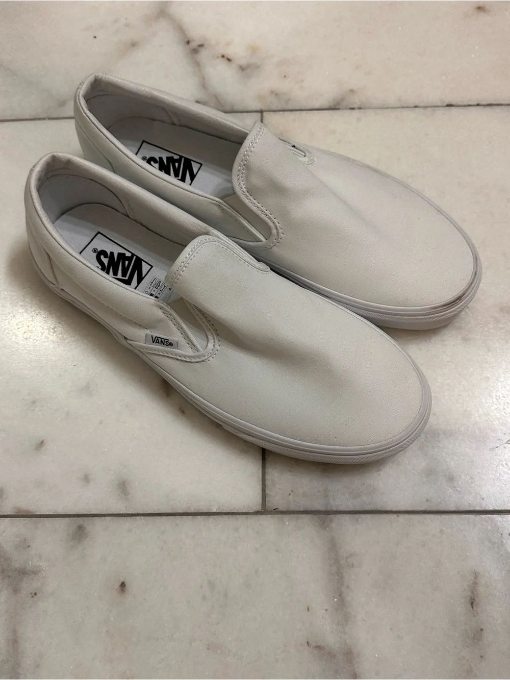 Vans Slip-On Canvas Loafers - Off-White